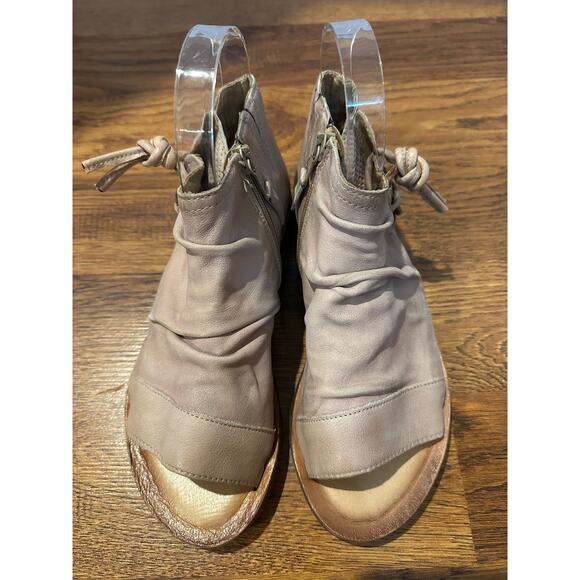 Miz Mooz Women's Fuller Open Toe Leather Sandals – Beige – Size 37 Street Style - Picture 3 of 10